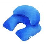 inflatable travel flocked pillow